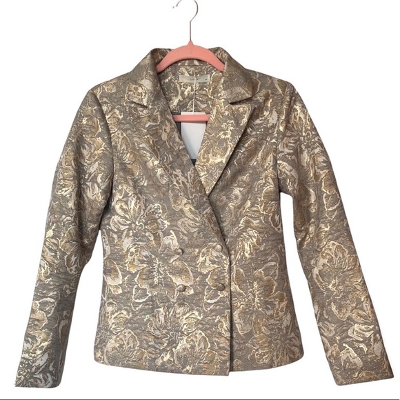 NWT Gold Floral Blazer - Picture 3 of 6